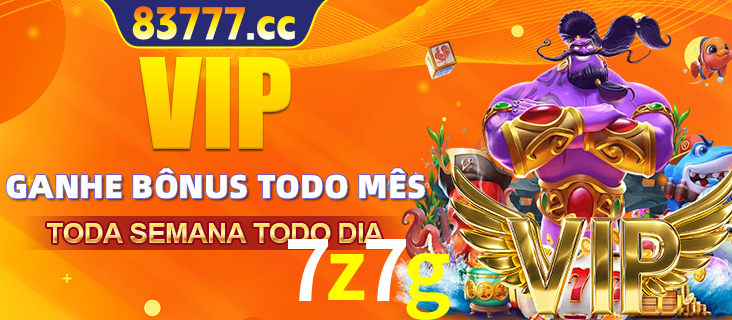 Banner promocional do 7z7g oferecendo 100% de recompensas adicionais contínuas para quem fizer o login diário (Daily sign-in), com um mascote de coelho.