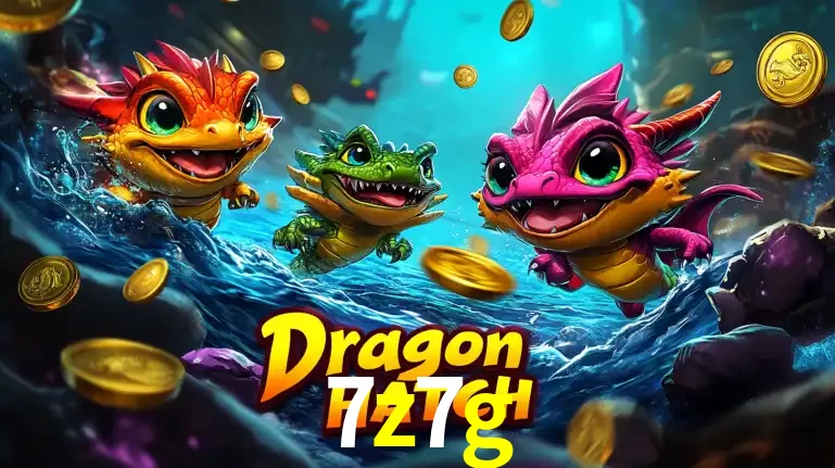 Arte promocional do jogo Dragon Hatch com três adoráveis dragões bebês nadando entre moedas de ouro, um dos slots mais divertidos para jogar no cassino 7z7g.